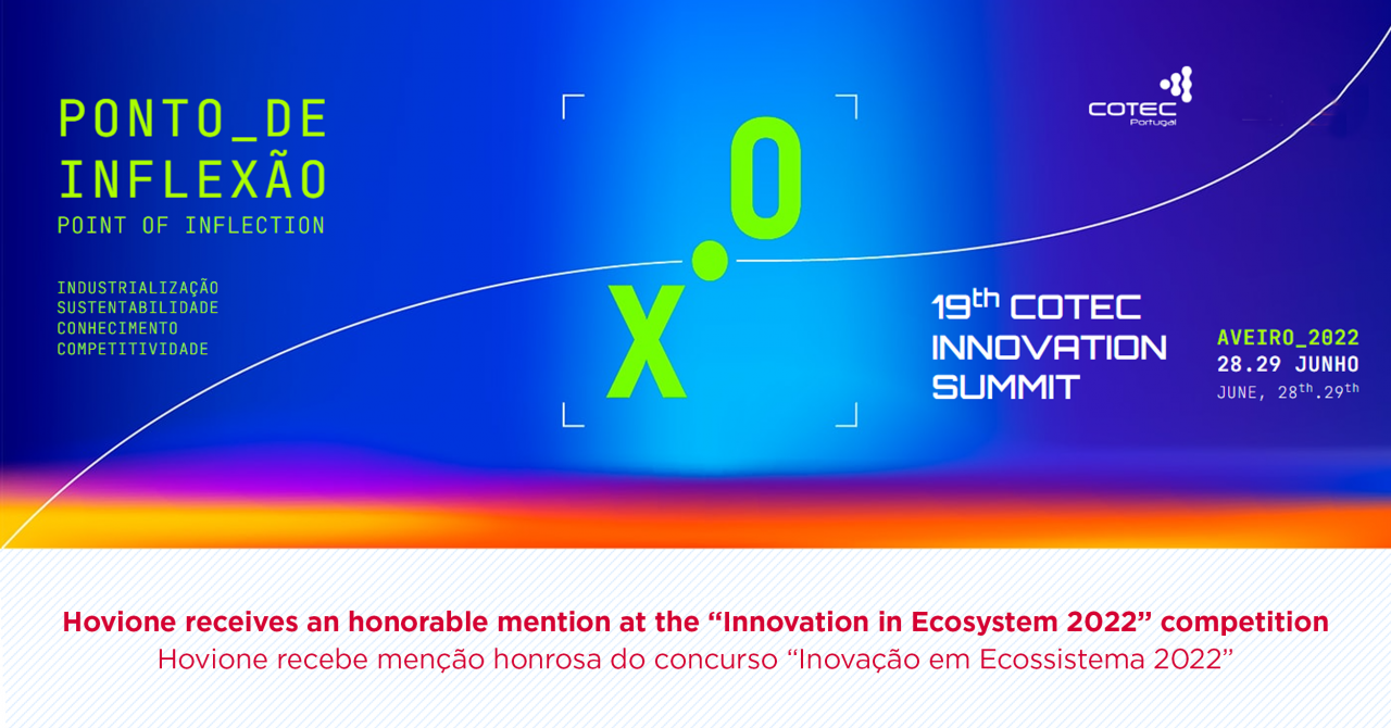 Mencao Honrosa COTEC Innovation Summit 2022 Hovione